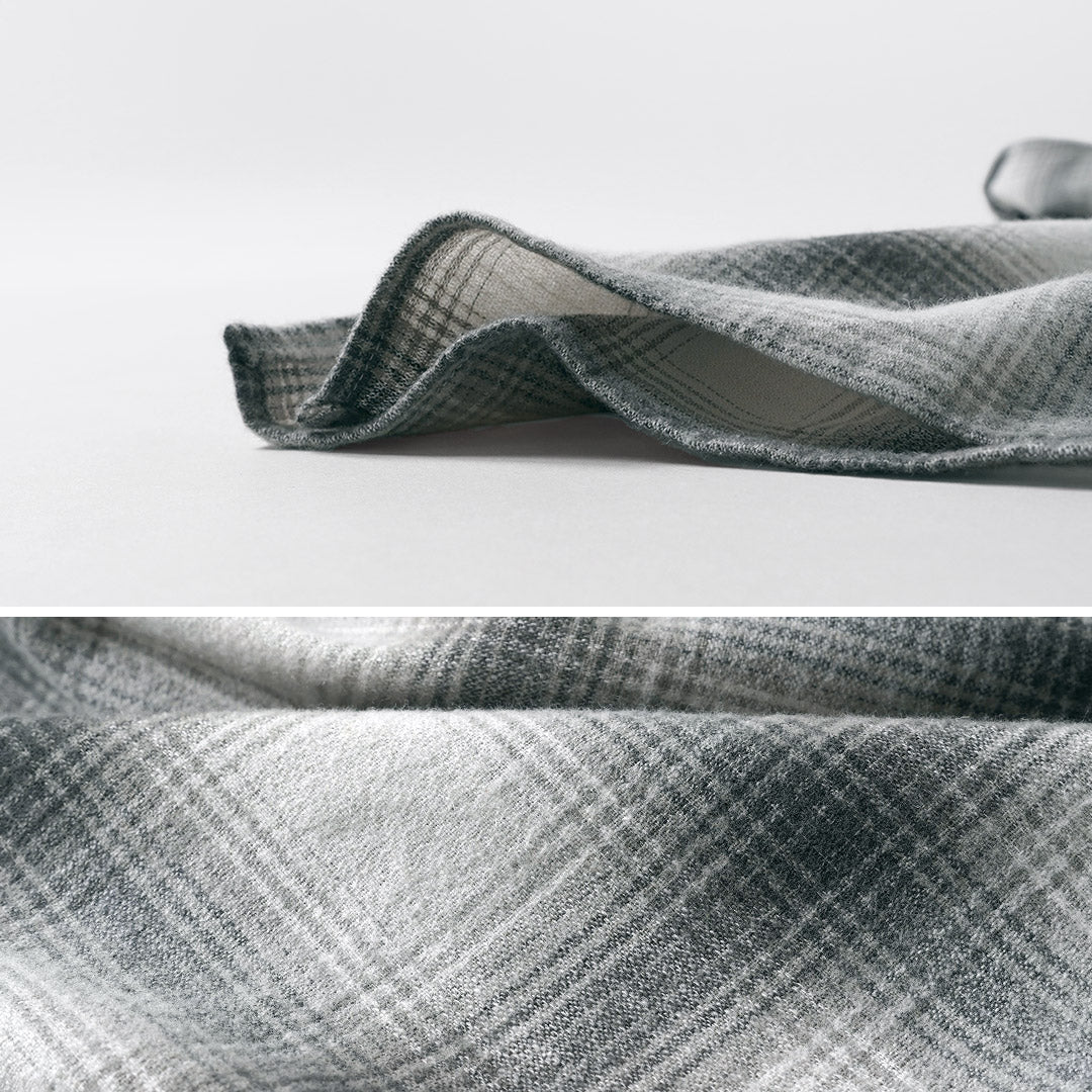 KEMA DESIGNS / Linen Wool Amundsen Ombre Open-Collar Shirt