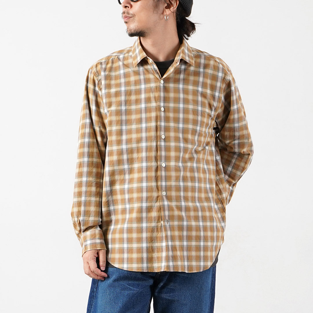 HARROWE HARROWE / Check Regular-Collar Shirt