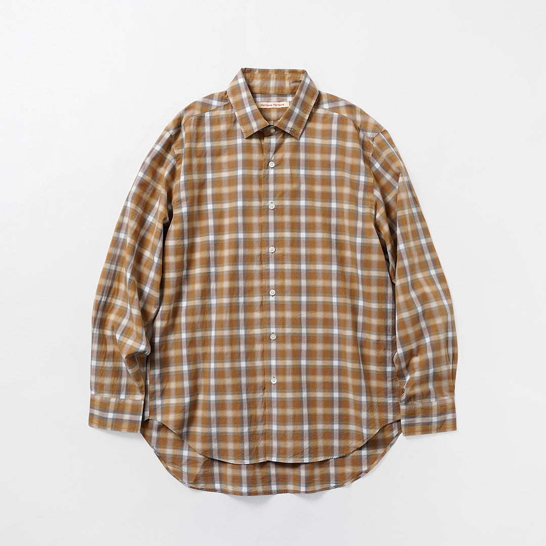 HARROWE HARROWE / Check Regular-Collar Shirt