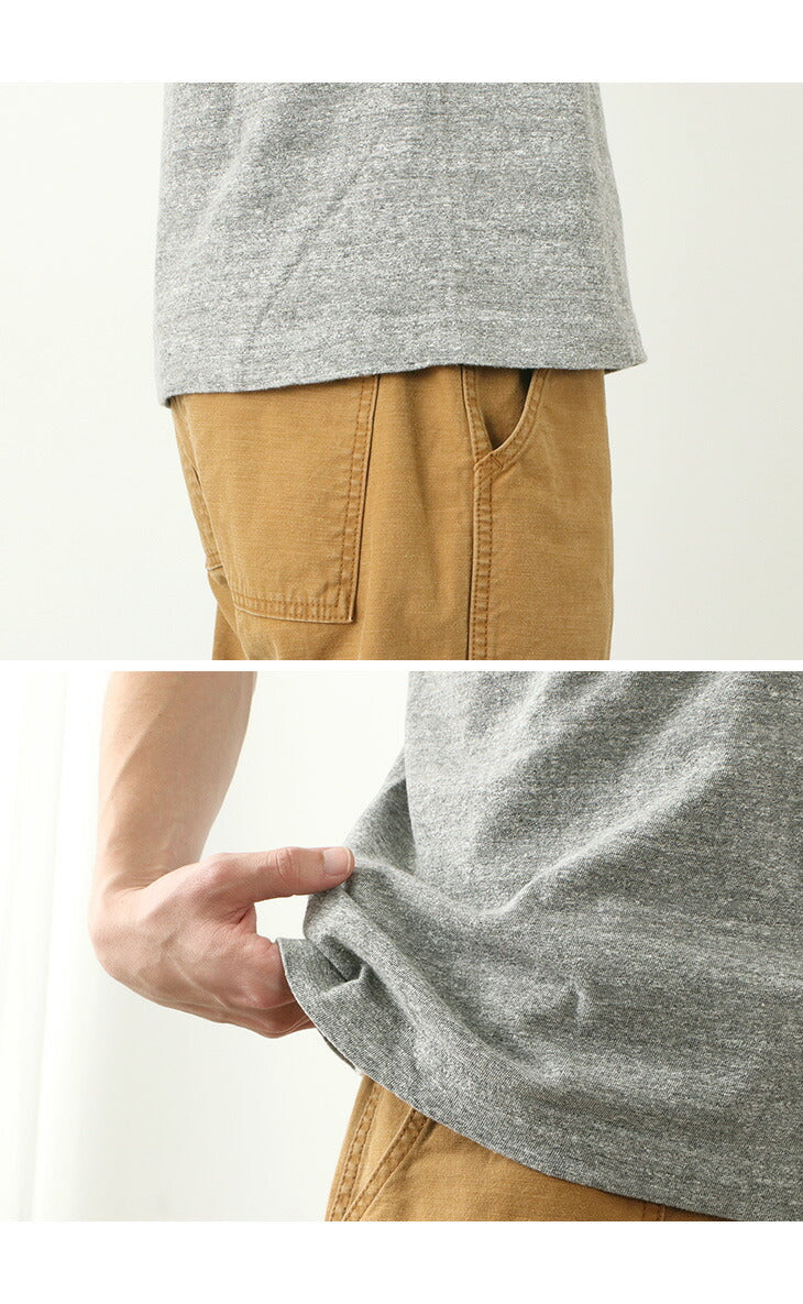 BARNS / BR-1101 Loopwheel Jersey Manches Courtes Col en V