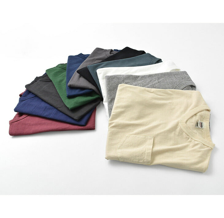 BARNS / BR-1101 Loopwheel Jersey Manches Courtes Col en V