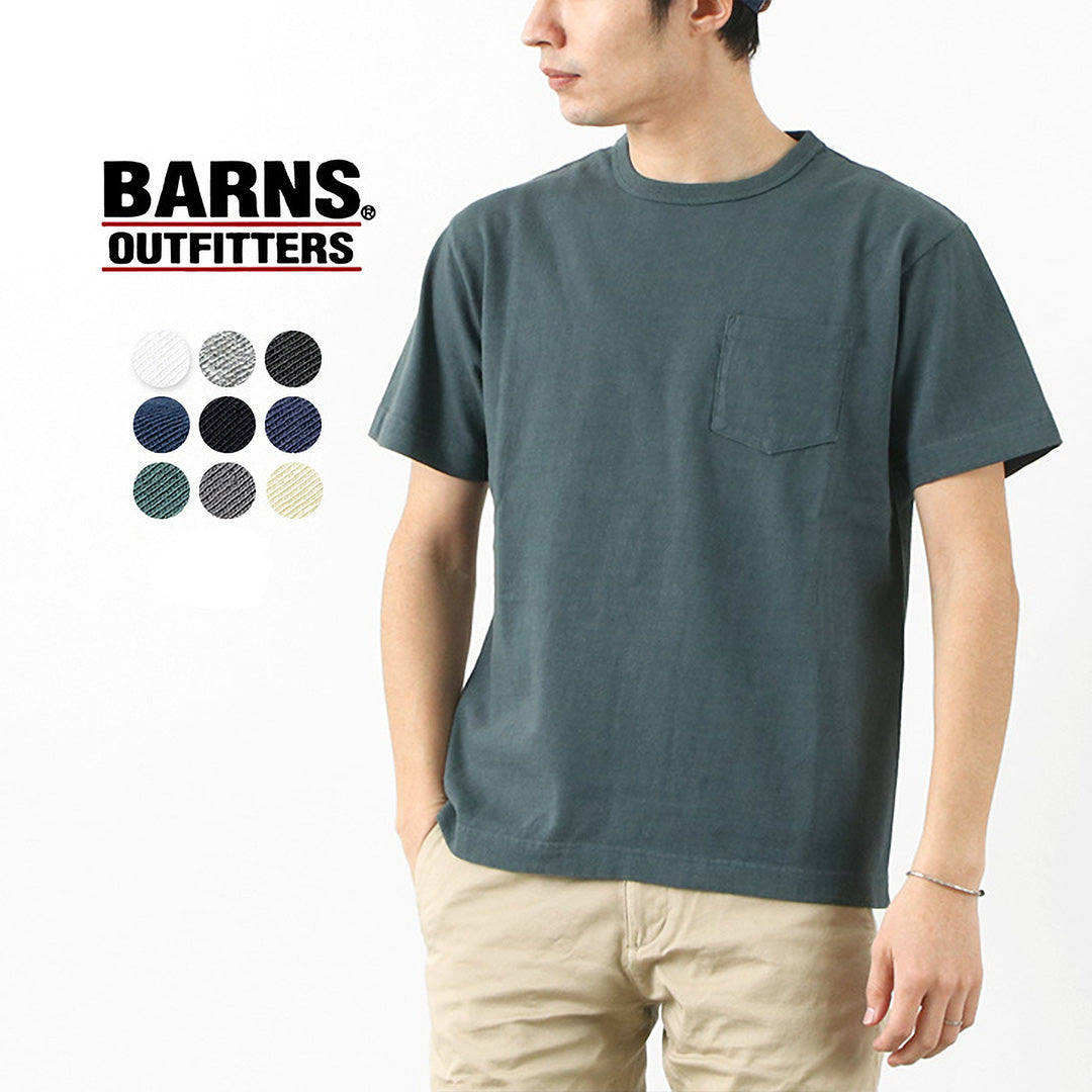 BARNS / BR-1100 Loopwheel Jersey Manches Courtes Col rond