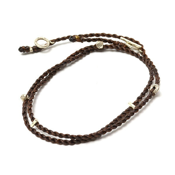 Collier en argent Phadua / Corde de cire