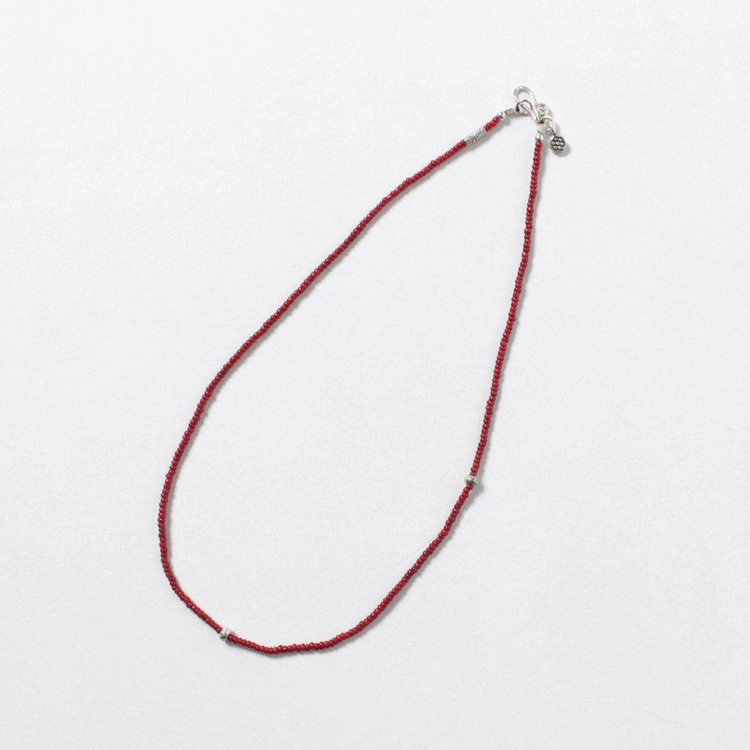 phaduA / White Heart Antique Bead Necklace with Karen Silver, 2026 Model