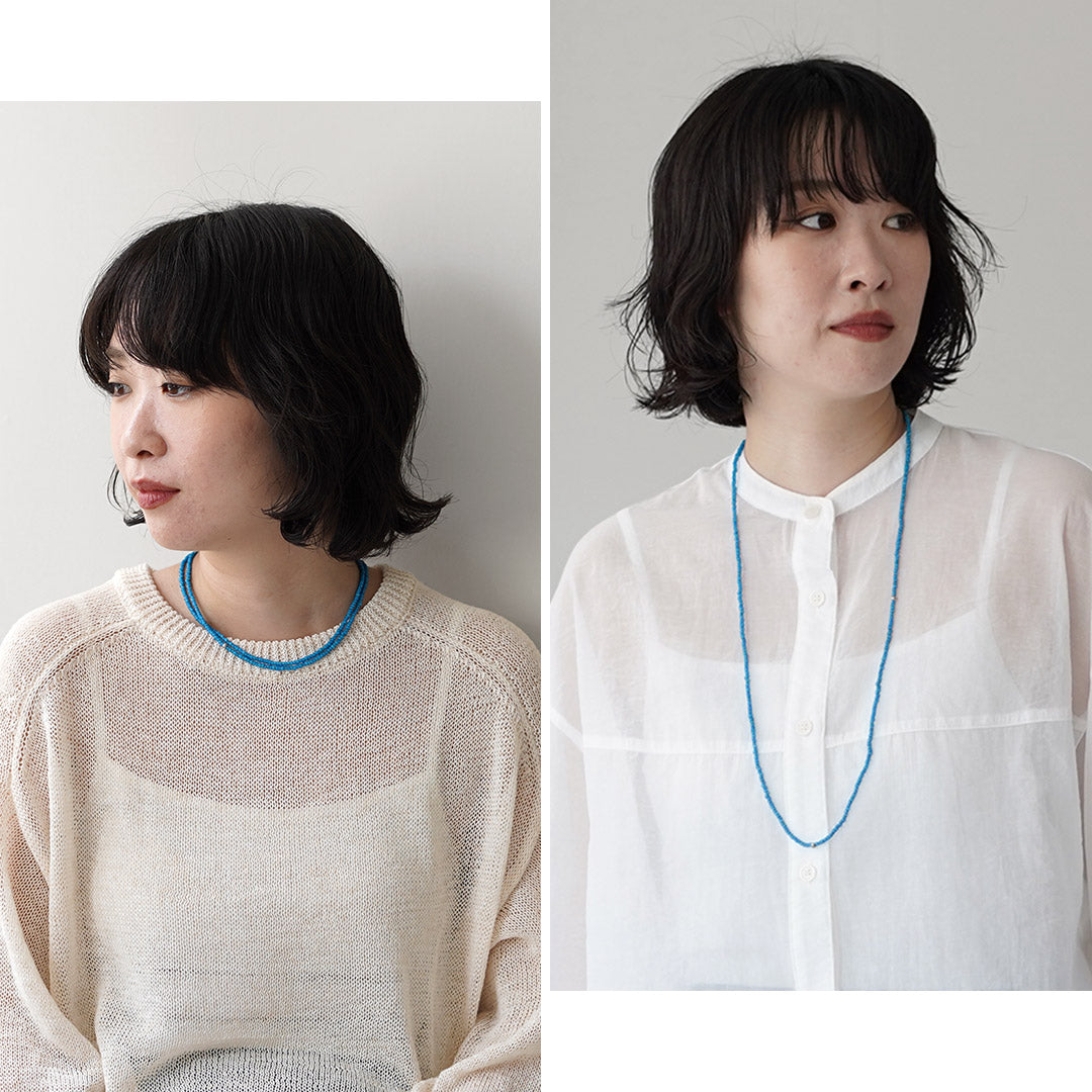 phaduA / White Heart Antique Bead Necklace with Karen Silver, 2026 Model
