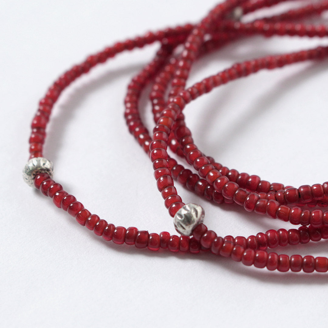 phaduA / White Heart Antique Bead Necklace with Karen Silver, 2026 Model