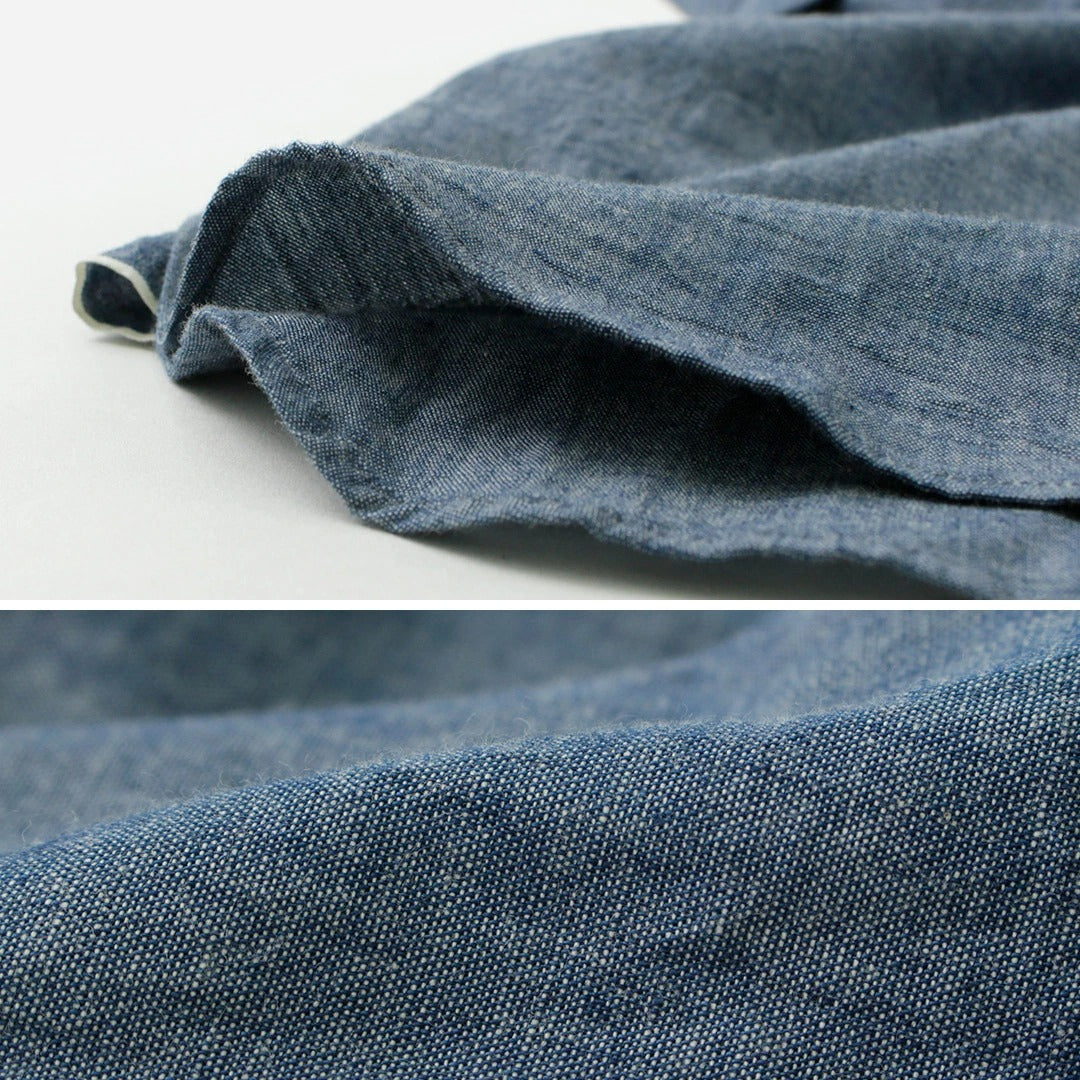 ROCOCO / Camisa con botones de cambray con orillo