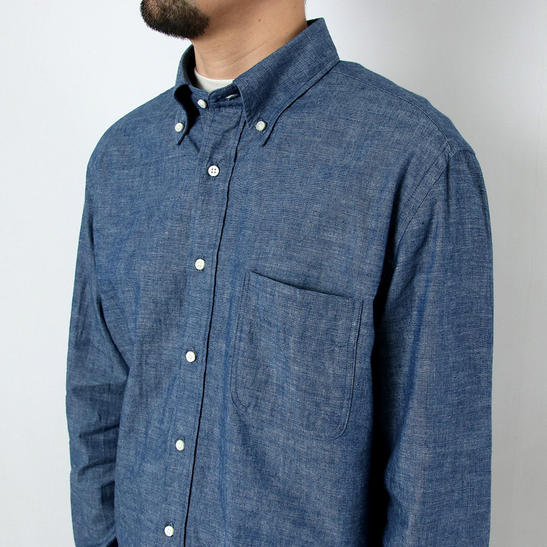 ROCOCO / Camisa con botones de cambray con orillo
