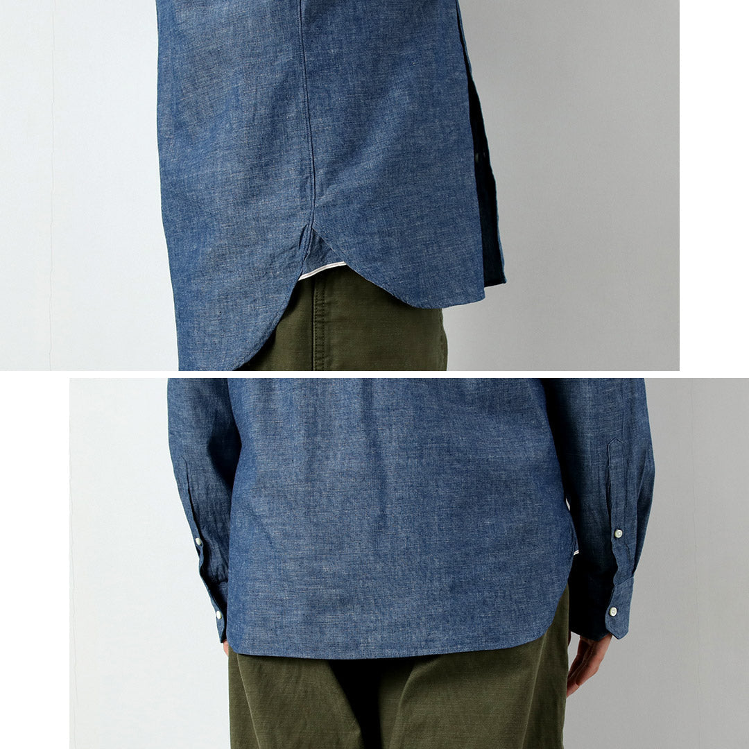 ROCOCO / Camisa con botones de cambray con orillo