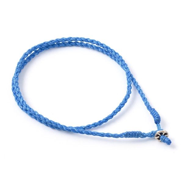 Collier de tour de cou en argent Phadua / cordon de cire