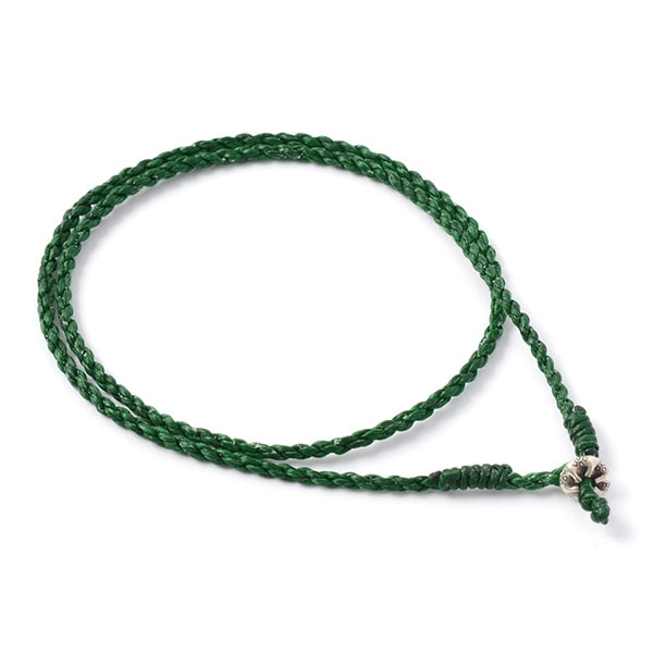 Collier de tour de cou en argent Phadua / cordon de cire
