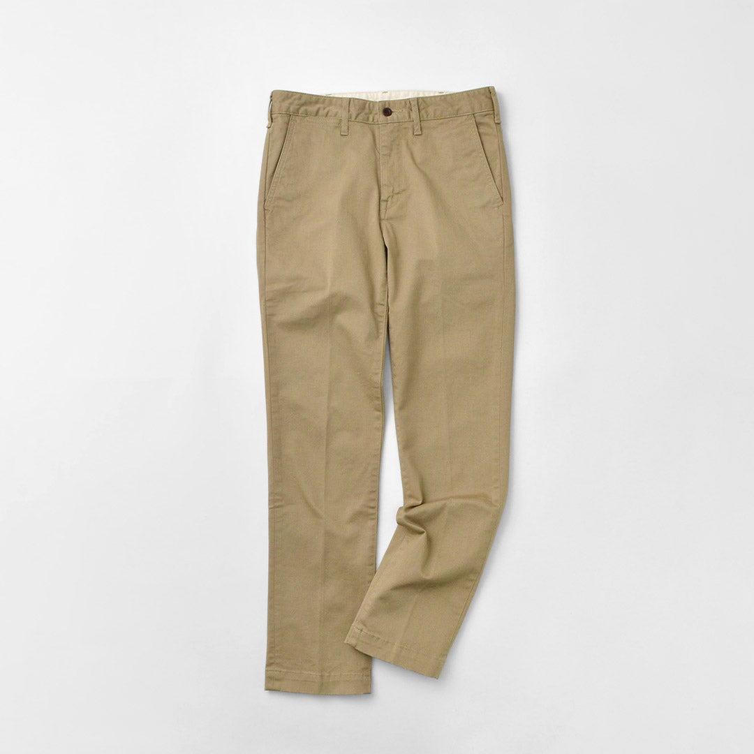 JAPAN BLUE JEANS / JB4100RC Chinos de trabajo franceses cónicos y delgados